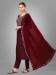 Picture of Sightly Silk Maroon Readymade Salwar Kameez