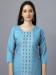 Picture of Lovely Cotton Medium Aqua Marine Kurtis & Tunic