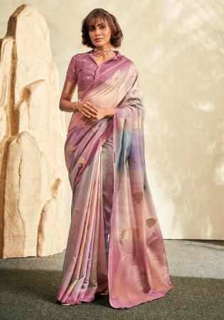 Picture of Pleasing Chiffon Rosy Brown Saree