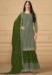 Picture of Georgette Saddle Brown Straight Cut Salwar Kameez