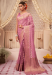 Picture of Delightful Silk Pale Violet Red Saree