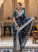 Picture of Well Formed Silk Navy Blue Saree