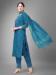 Picture of Lovely Cotton Steel Blue Readymade Salwar Kameez