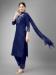 Picture of Stunning Cotton Midnight Blue Readymade Salwar Kameez