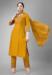 Picture of Cotton Dark Golden Rod Readymade Salwar Kameez