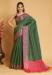 Picture of Delightful Silk Dark Olive Green Saree