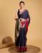 Picture of Excellent Silk Navy Blue Saree