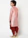 Picture of Delightful Silk Light Pink Kids Kurta Pyjama