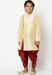 Picture of Fine Silk Burly Wood Kids Kurta Pyjama