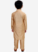 Picture of Ravishing Silk Tan Kids Kurta Pyjama