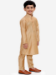 Picture of Ravishing Silk Tan Kids Kurta Pyjama