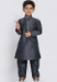 Picture of Marvelous Silk Dark Slate Grey Kids Kurta Pyjama