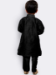 Picture of Marvelous Silk Black Kids Kurta Pyjama