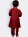 Picture of Magnificent Silk Maroon Kids Kurta Pyjama