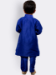 Picture of Exquisite Silk Dark Blue Kids Kurta Pyjama