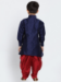 Picture of Admirable Silk Navy Blue Kids Kurta Pyjama