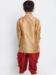 Picture of Enticing Silk Tan Kids Kurta Pyjama