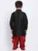 Picture of Graceful Silk Black Kids Kurta Pyjama