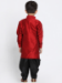 Picture of Fine Silk Maroon Kids Kurta Pyjama