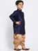 Picture of Amazing Silk Navy Blue Kids Kurta Pyjama