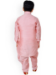 Picture of Pleasing Silk Pink Kids Kurta Pyjama