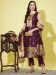 Picture of Cotton & Silk Purple Readymade Salwar Kameez