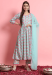 Picture of Rayon Light Steel Blue Readymade Salwar Kameez