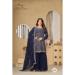 Picture of Georgette Dark Slate Grey Straight Cut Salwar Kameez