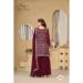 Picture of Georgette Saddle Brown Straight Cut Salwar Kameez