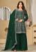 Picture of Georgette Sea Green Straight Cut Salwar Kameez