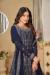 Picture of Exquisite Georgette Indigo Straight Cut Salwar Kameez