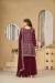 Picture of Bewitching Georgette Maroon Straight Cut Salwar Kameez