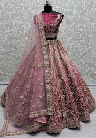 Picture of Enticing Crepe Light Pink Lehenga Choli