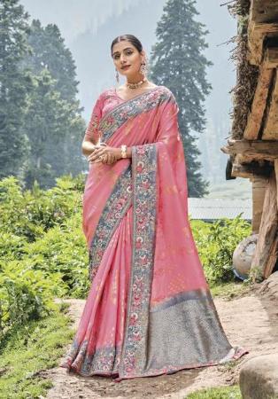 Picture of Sublime Silk Light Coral Saree