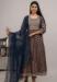 Picture of Rayon & Cotton Navy Blue Readymade Salwar Kameez