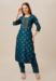 Picture of Graceful Rayon Teal Kurtis & Tunic