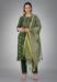 Picture of Cotton Dark Olive Green Readymade Salwar Kameez