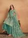 Picture of Classy Net Cadet Blue Straight Cut Salwar Kameez