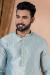 Picture of Radiant Silk Light Slate Grey Kurtas