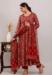 Picture of Rayon & Cotton Saddle Brown Readymade Salwar Kameez