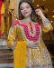 Picture of Fascinating Georgette Golden Rod Readymade Salwar Kameez