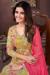 Picture of Enticing Rayon Dark Khaki Readymade Salwar Kameez