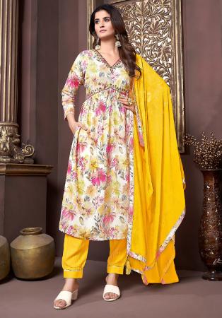 Picture of Grand Rayon Tan Readymade Salwar Kameez