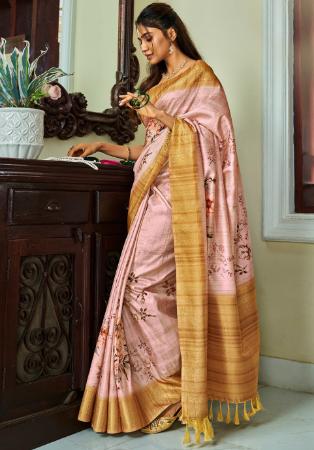 Picture of Appealing Silk Misty Rose Saree