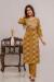 Picture of Rayon & Cotton Golden Rod Readymade Salwar Kameez