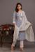 Picture of Rayon & Cotton Light Slate Grey Readymade Salwar Kameez