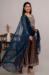 Picture of Rayon & Cotton Navy Blue Readymade Salwar Kameez