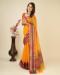 Picture of Resplendent Chiffon Dark Orange Saree