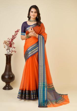 Picture of Good Looking Chiffon Chocolate Saree