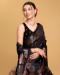 Picture of Excellent Silk Black Saree